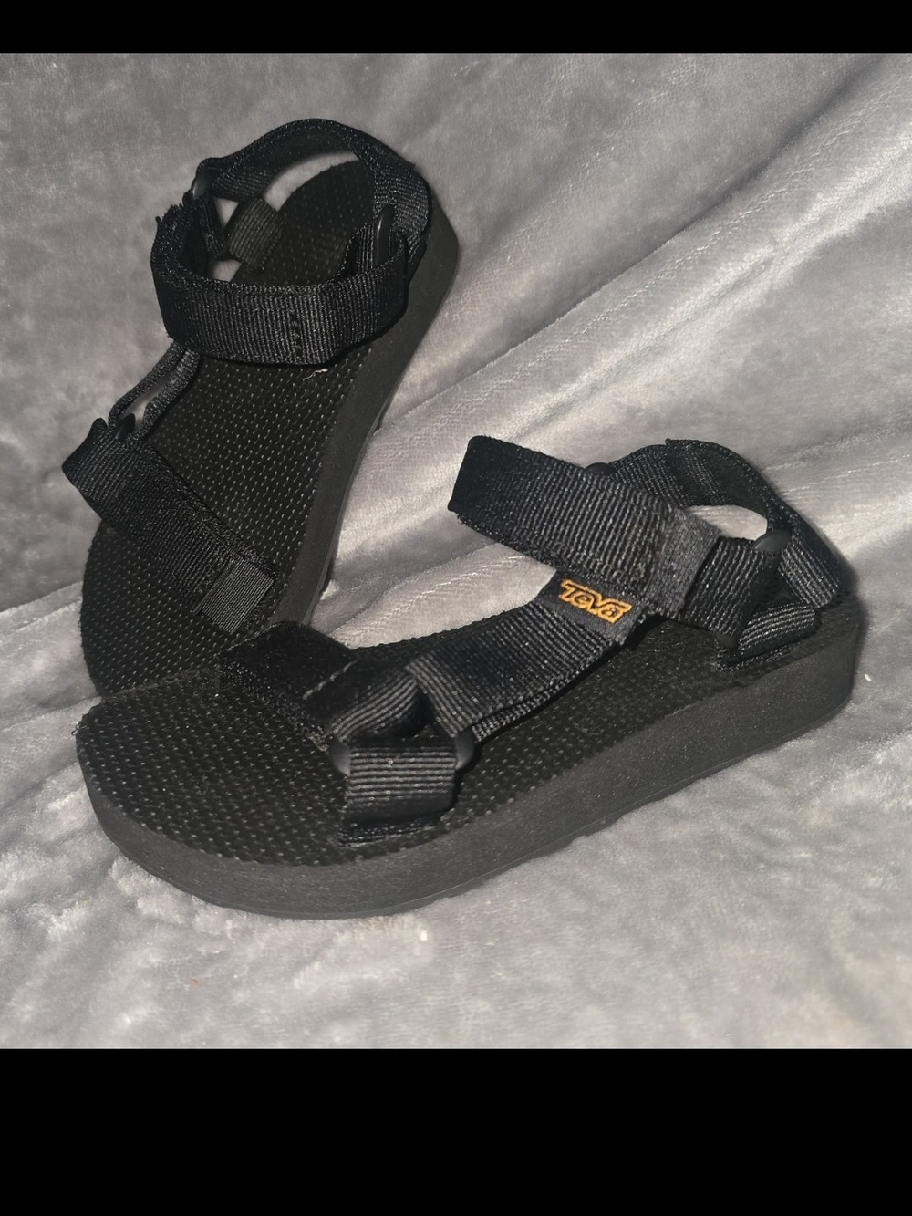 Teva Black Platform Sandals